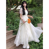 Tea Break French Super Fairy Beautiful First Love Dress Women Summer Seaside Vacation Gentle At The Escape Princess Fairy Dress