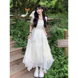 Tea Break French Super Fairy Beautiful First Love Dress Women Summer Seaside Vacation Gentle At The Escape Princess Fairy Dress