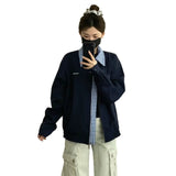 Super Good-Looking Check-Colored Jacket Women's Autumn And Winter 2026 New Retro Fake Two Splicing Loose Leisure Jacket Tide
