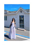 Pure Lusty Fairy Crumbs Hanging Dress Women's Early Spring Seaside Holiday Sweet And Spicy Temperament Long Skirt