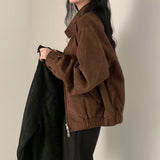 Vintage Slip Velvet Jacket Women 2026 Spring And Autumn Burst Small Senior Sense Short Jacket Top Tide