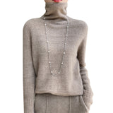 First-Line Ready-To-Wear Wool Blends 2026 Autumn And Winter Women's Heap Collar New Short-Scribled Knitted Bottom Sweater