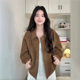 Curry Velvet Jacket Women's Spring And Autumn 2026 New Autumn And Winter Design Sense Korean High-End Jacket Top