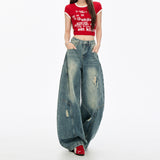 Butter Jeans Women 2025 Winter Breaking Cool Jazz Dance Loose Wide Legs And Knife Pants