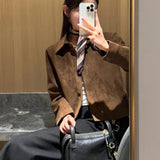 Millard Slipvelvet Women's Short 2026 Autumn And Winter New Retro Loose Small Thin Jacket Top