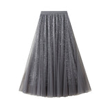 High-Level Sema Yarn Half-Dress Woman Hanging Super Fairy Yarn Cover Across The Big Swing A Word Long Skirt K503