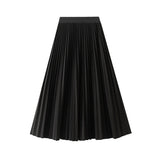 Hot Diamond Hair, A Hundred Folded Skirt Half-Dress Women's Autumn And Winter New Tight High Waist Long Organ Skirt 8915