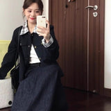 Unique And Beautiful Early Autumn Coat Women 2026 New Spring And Autumn Small Casual Collar Plating Splicing Jacket Tide