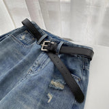 Pear-Shaped Body Hole Denim Shorts Women Summer Thin Large Size Fat Mm High-Waisted Shading A-Legged Five-Point Trousers