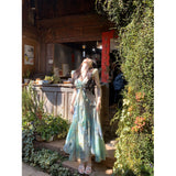 French Floral Sling Dress Women's Summer 2026 New Small Senior Feeling Seaside Holiday Chiffon Dress