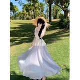 2026 Spring And Autumn Summer Beautiful Holiday Dress Fairy Beads High-Level Sense Of Thin Half Body Skirt