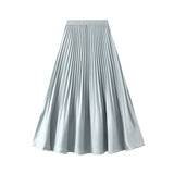 Pink 100-Folded Skirt Women 2025 Spring New High-End Feeling Familiar High-Rise Fishtail Mid-Long Skirt 0533