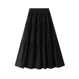 Wick Velvet Brown Dress A-Word Skirt Women Autumn And Winter Show Thin Long Skirt Long Skirt 2112