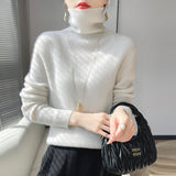 Big Explosion Wool Blending 2026 Autumn And Winter Women's Heap Of Simple Short-Case Knitted Bottom Sweater