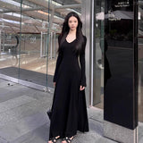 French Knitted Coat Dress Dress 2025 New Women's Early Autumn Design Temperament To Close The Waist