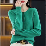 Wool Blended 2026 Autumn And Winter New Women's Round Collar Short Line Ready-Up Knitted Open Coat Coat Top 5