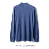 Line Ready-Wear 100% Pure Wool 2026 Autumn And Winter New Men's Loose Half-High-Neck Solid Color Knitted Sweater