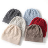 Cashmere Hat 2026 Autumn And Winter New Women's Fashion Casual Ear Care Pile Hat Without A Solid Color Knitted Hat