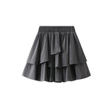 Cake Summer New Pure Wind Lotus Leaves Side Tight Waist Thin A Word Small Half Body Skirt 0507