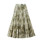 Chiffon Half-Dress Senior Sense Of Women Summer New Temperament Loose Umbrella Skirt High-Waisted A Skirt 9908