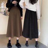 Summer French Thin Skirt Women High Waist A In The Long Skirt Umbrella Skirt Half Skirt Spring And Autumn Children's Clothing