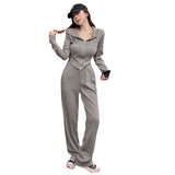 2025 New Women's Spring And Autumn Slimmed Sports Suit Casual Fashion Design Top Pants Two Sets