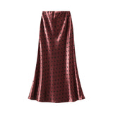 Wave Half-Dress Girl Spring New High-Waist Temperament Straight Bag Hip Skirt Winter Skirt Long A Skirt 9859