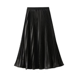 Fine Beads Of The Big Skirt Women In The Autumn Of 2025 New Temperamental Organ Folding Long Dress 8959