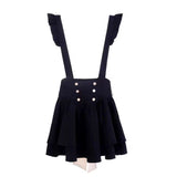 Large-Size College Wind Back Belt Bow Strap Girl Autumn And Winter Pure Want Sweet Doll Shirt Two Sets