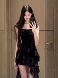 Design A Small Seaside Holiday Dress Pure Style Hottie Wearing French Temperament Tail Sling Dress