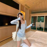 Summer Hottie Wearing Sunscreen Long-Sleeved T-Shirts 2025 New Thin Outer Hoodie Slimming Top