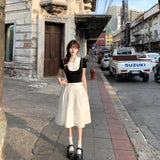 College Style Suit Women's Summer 2026 New Fake Two-Piece T-Shirt Skirt Small Summer Ootd Wear A Complete Set