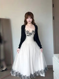 Solo Explosion ~ Lace Secret ~ Sexy Lace Suspension French Lace Ribbon Ribbon Ribbon Receipt Waist Netɴ Dress Woman