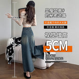 High Waist After The Fork Cowboy Dress Girl Spring And Autumn Summer 2025 New Thin A Word Big Swing Long Skirt