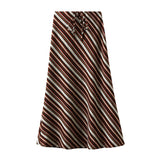 Vintage Sleaks Half-Dress Women's Autumn New High-Waisted Pendant Long Dress Bag Hip Fishtail Skirt 5002