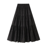 In The Autumn Of 2025, The New French Gentle Wind Embroidered Half-Dress High Waist And Large Swing Dress 6611