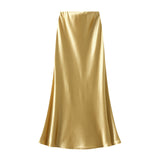 High Waist Display Thin Long Skirt Femininity Femininity Ass Fish Tail Dress 2025 Spring And Summer Hanging Skirt 9937