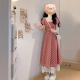Large-Size French Sweet First Love Dress Women Summer Fat MM Thin Skirt Pear-Shaped Body A Dress