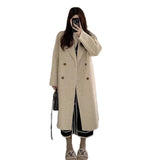The Gray Hair Jacket Woman's New Autumn And Winter Clothing In 2026, The Korean Small Senior Sense Of The Long Coat