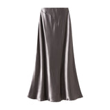 Irregular Splicing Of The Set Of The Fish Tail Half-Dress Woman Spring New Thin Temperament Skirt Dress 9860