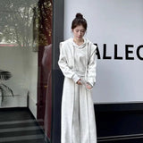 Sportswear Suit Femininity Loose Fake Two-Piece Hoodie Fashion Broad Leg Pants Two Sets 2025 Autumn