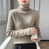 Big Explosion Wool Blending 2026 Autumn And Winter Women's Heap Of Simple Short-Case Knitted Bottom Sweater