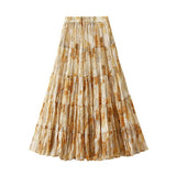 Chiffon Half-Dress Senior Sense Of Women Summer New Temperament Loose Umbrella Skirt High-Waisted A Skirt 9908