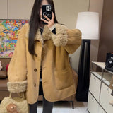 2026 Winter New Two Sides Wearing Lamb Fur Coat Women's Long Fur Integrated Locomotive Clothing Thicken Warm Coat
