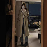 High-End Karat Color Wind Coat Woman 2025 New Autumn And Winter This Year's Popular Small Long Coat