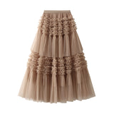 Spring Super Fairy Dress Dress Swree Sweet Retro Layer Lace Cake Skirt Yarn Skirt Skirt 1511