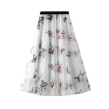 Heavy Industry Embroidered Butterfly Mesh Dress Women In Spring 2025 New High-Waist Long Fairy Dress 1813