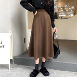 Summer French Thin Skirt Women High Waist A In The Long Skirt Umbrella Skirt Half Skirt Spring And Autumn Children's Clothing