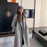 Small Senior Sense Loose Thick Coat 2026 Autumn And Winter New Hepburn Wind Long Hair Coat Woman