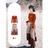 Ningxia, Xinjiang, The Great Northwest Desert Travel Filming Skinny Wearing Dresses Yunnan Sichuan West Tourism Ethnic Style Dress